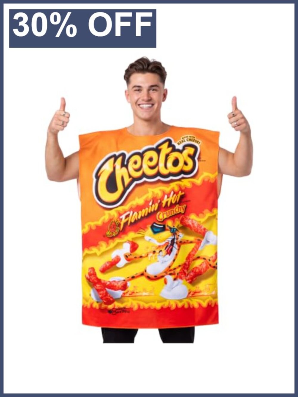 Flamin' Hot Cheetos Halloween Costume Funny Food Adult Cosplay Tunic